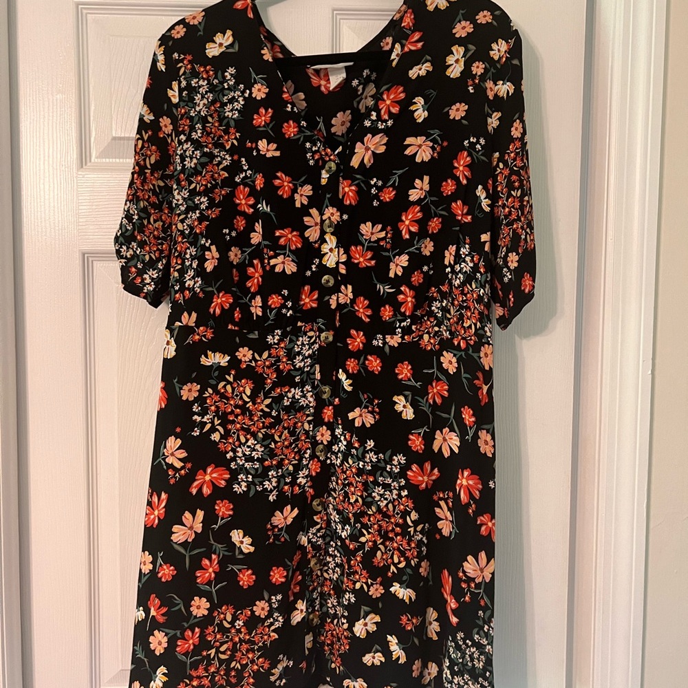 Flower print dress